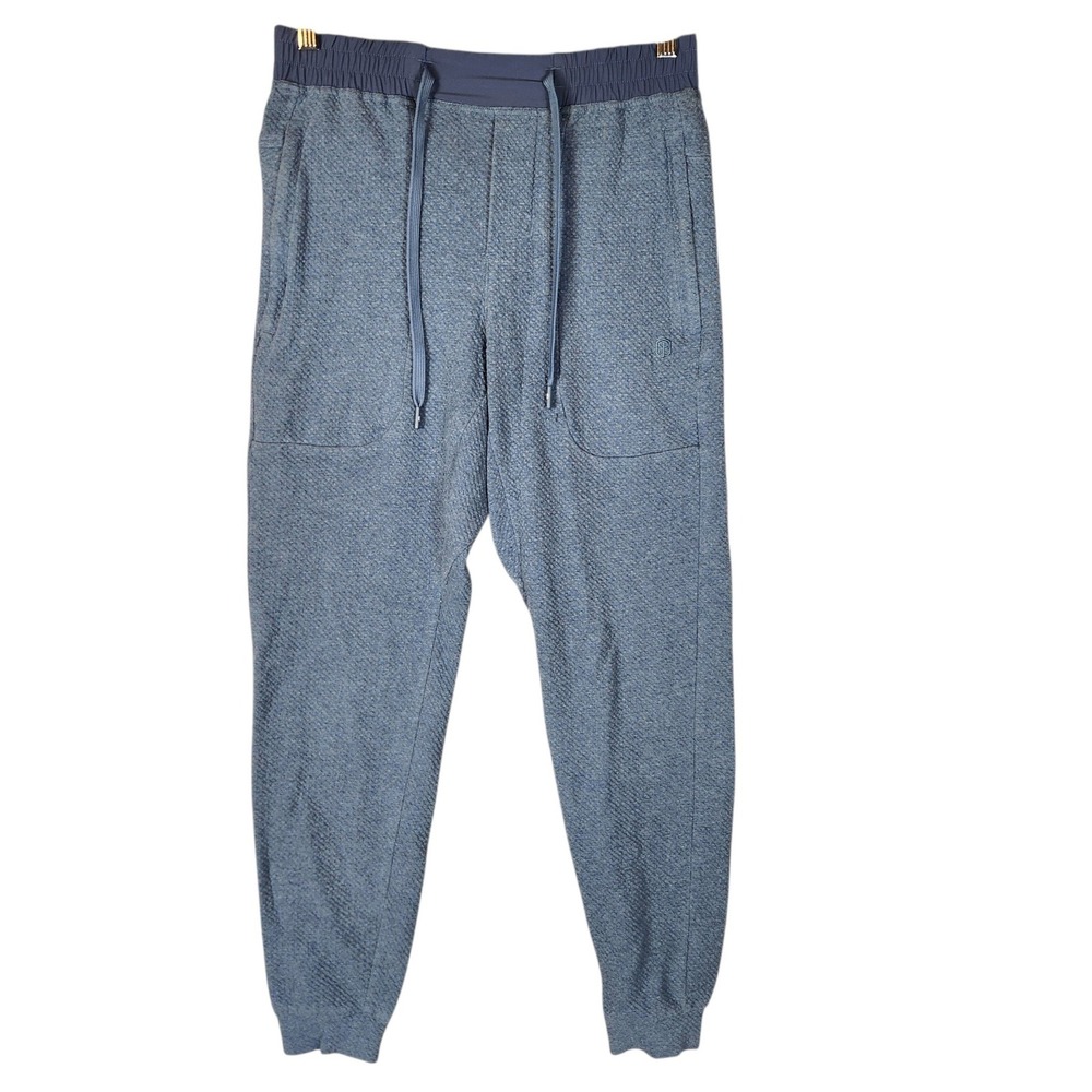 Born Primitive Joggers Men's Small Blue Textured Waffle Knit Sweatpants